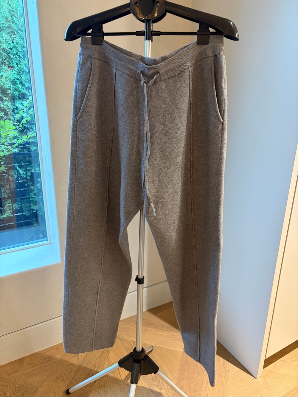 Men's Gray Sweatpants with Drawstring